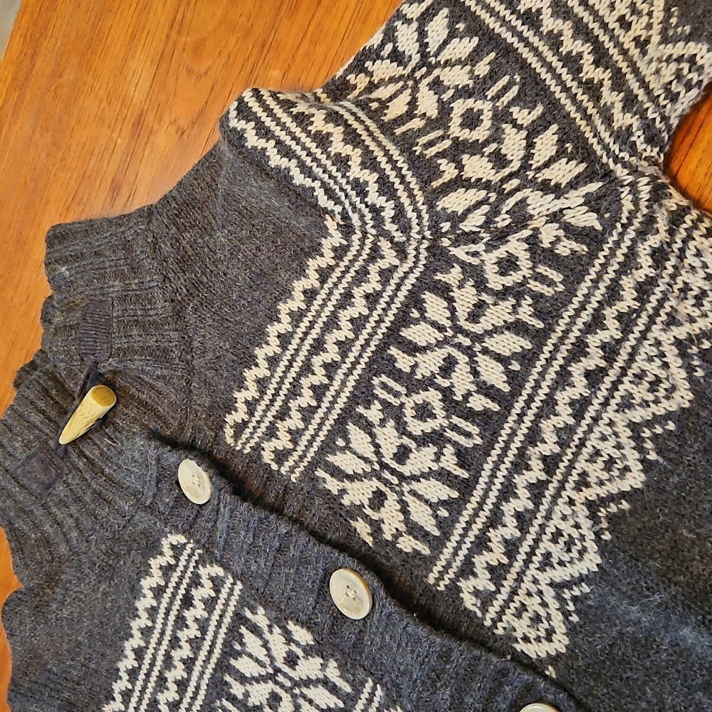 Gray Wool blend Cardigan - Size M